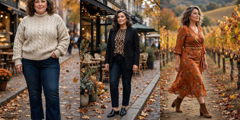🍂 Plus Size Fall Outfits for Women Over 50: 12 Cozy Looks That Flatter
