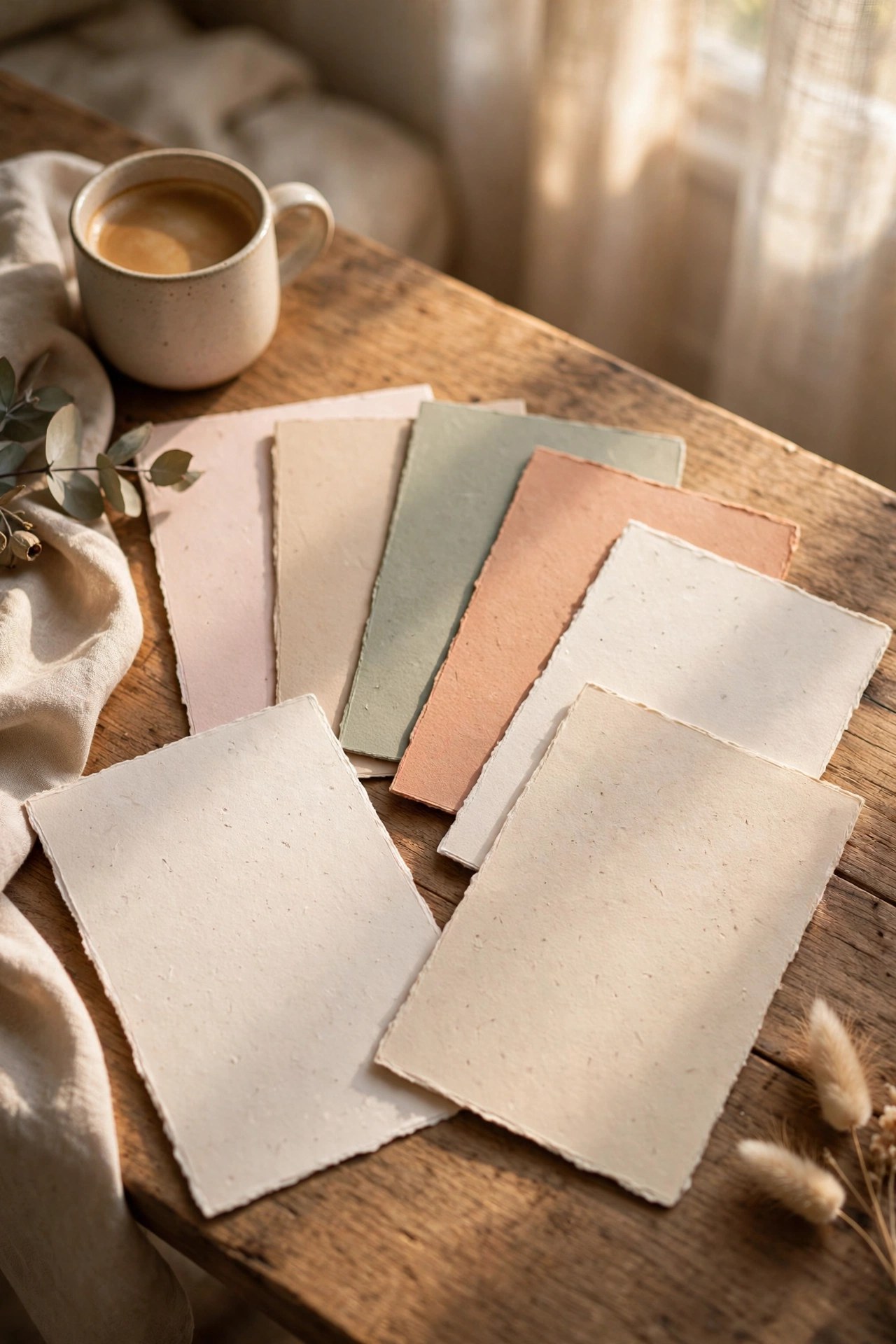 Beautiful affirmation cards fanned on a table, positive mindset gift for her