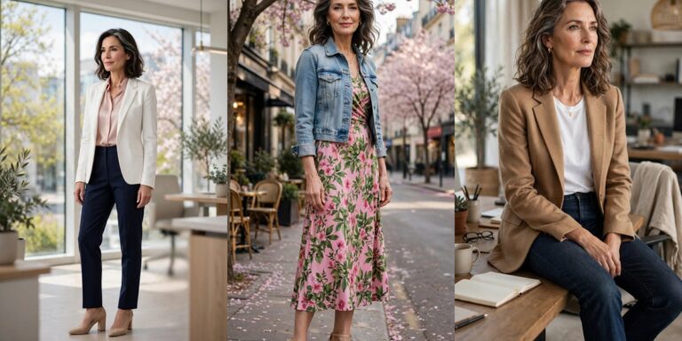 spring work outfits for women over 50 fresh office looks