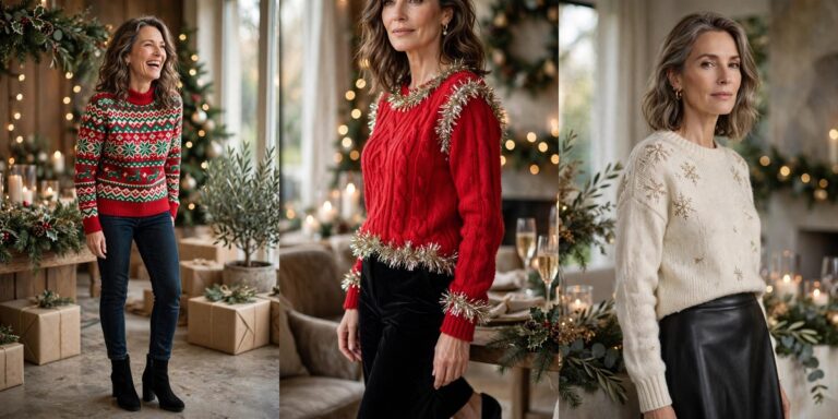 🎄 Ugly Christmas Sweaters Over 50: 12 Ideas That Are Actually Cute