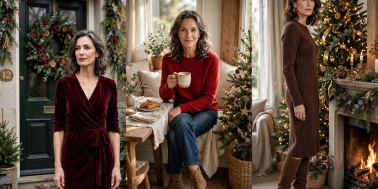 🎄 What to Wear Hosting Christmas Over 50: 12 Festive, Comfy Outfits