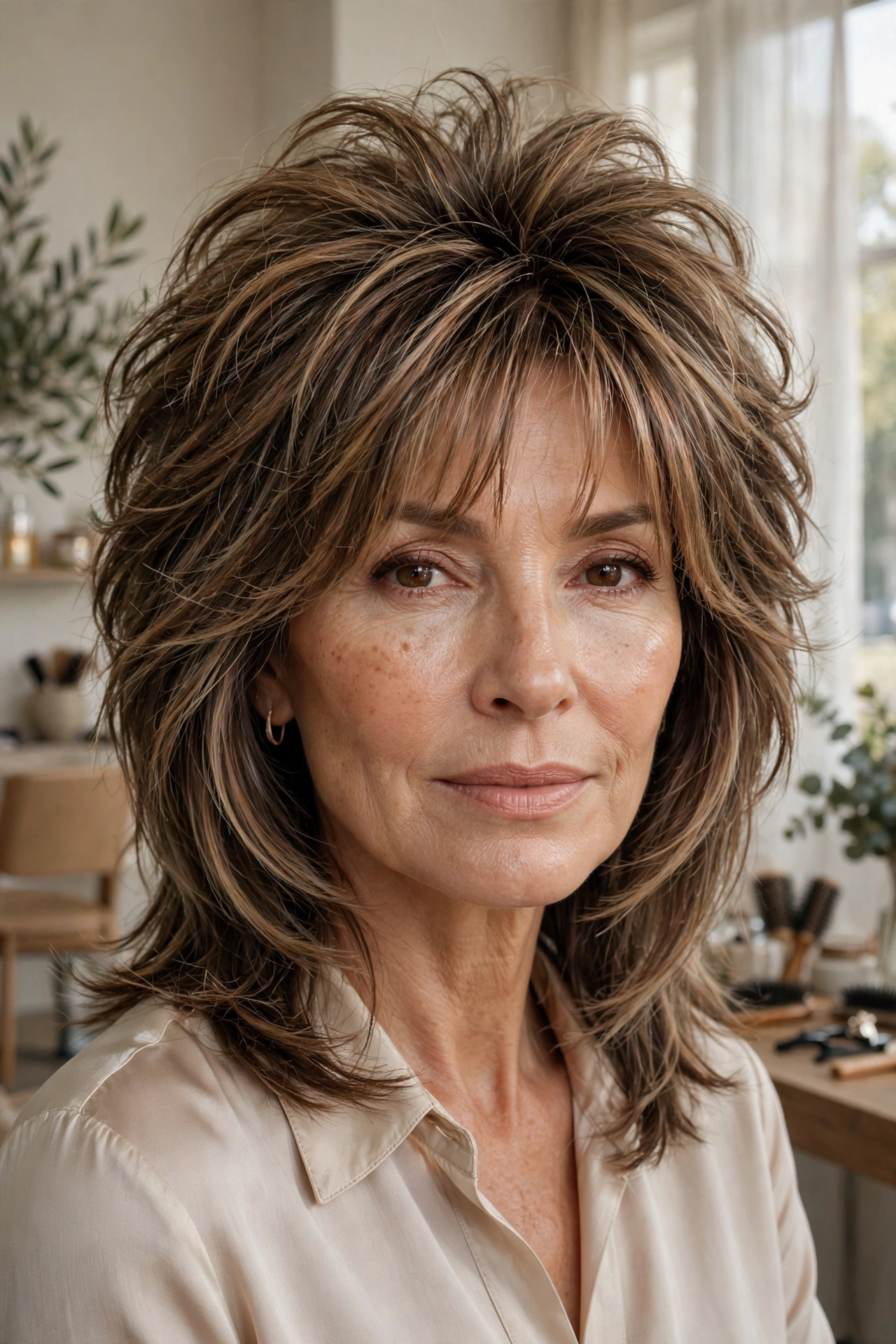 The signature wolf cut for fine hair
